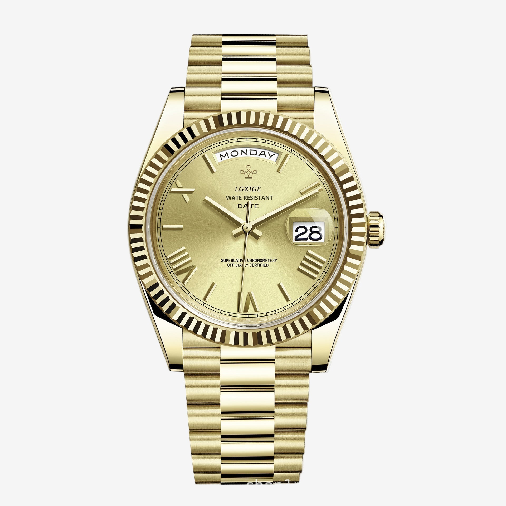 KYNOR DATE TIME - PURE GOLD